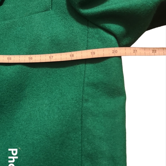 Green vtg Blazer Skirt Set - Picture 8 of 16